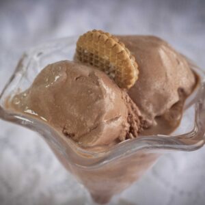 Helado con galletas