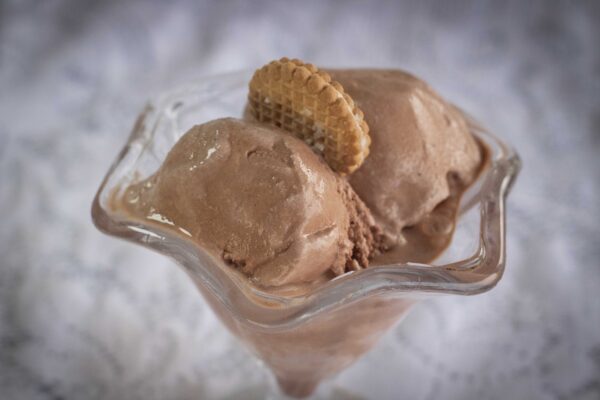 Helado con galletas