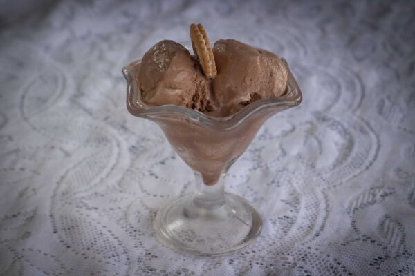 Helado con galletas