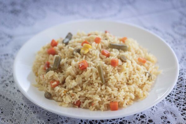 Arroz con vegetales