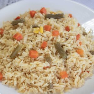 Arroz con vegetales