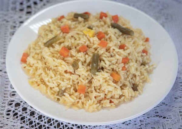 Arroz con vegetales