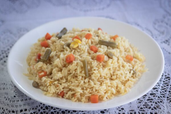 Arroz con vegetales